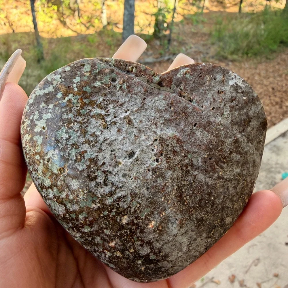 💜 Amethyst Druzy & Agate Cave Heart | High Grade Scenic Banding | Uruguay #0001 - Picture 6 of 7